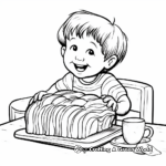 Delicious Challah Bread Coloring Pages 1