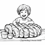 Delicious Challah Bread Coloring Pages 2