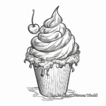 Delicious Chocolate Ice Cream Coloring Pages 3