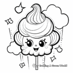 Delicious Cotton Candy Coloring Pages 2