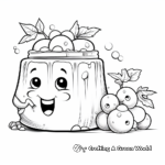 Delicious Grape Jelly Coloring Page 1