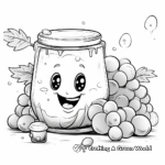 Delicious Grape Jelly Coloring Page 2