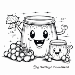 Delicious Grape Jelly Coloring Page 3