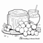 Delicious Grape Jelly Coloring Page 4