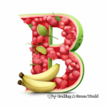 Delightful 'B' for Banana Coloring Pages 4