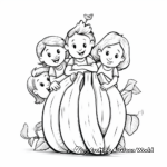 Delightful Banana Bunch Coloring Pages 2