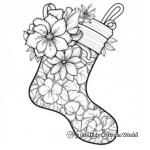 Delightful Christmas Stocking Coloring Pages 1
