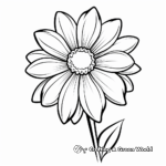 Delightful Daisy Coloring Pages 1
