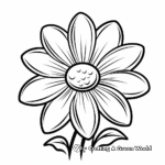Delightful Daisy Coloring Pages 2
