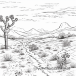 Delightful Desert Landscape Coloring Pages 1