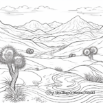 Delightful Desert Landscape Coloring Pages 4