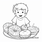 Delightful Donut Coloring Pages 3