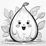 Delightful Fig Coloring Pages for Children 1