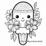 Delightful Kawaii Popsicle Coloring Pages 3