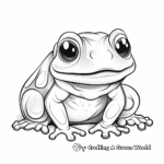 Delightful Mushroom Frog Coloring Pages 4
