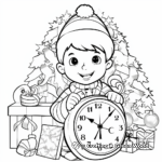 Delightful New Year's Countdown Coloring Pages 4