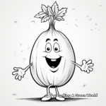 Delightful Onion Coloring Pages 1