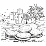 Delightful Pita Bread: Mediterranean-Scene Coloring Pages 3
