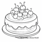 Delightful Red Velvet Cupcake Coloring Pages 4