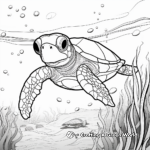 Delightful Sea Turtle Journey Coloring Pages 3