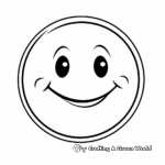 Delightful Winking Smiley Face Coloring Pages 1