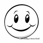 Delightful Winking Smiley Face Coloring Pages 2
