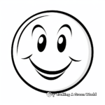 Delightful Winking Smiley Face Coloring Pages 4