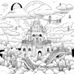 Depictions of Heaven Coloring Pages for Adults 1