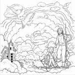 Depictions of Heaven Coloring Pages for Adults 3