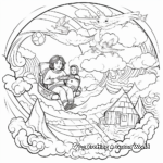 Depictions of Heaven Coloring Pages for Adults 4
