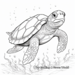 Detail Oriented Loggerhead Sea Turtle Coloring Pages 2