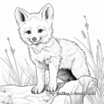 Detail-Oriented Red Fox Coloring Pages 1