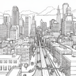 Detailed 2023 Cityscape Coloring Pages for Adults 1