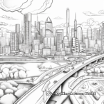 Detailed 2023 Cityscape Coloring Pages for Adults 2
