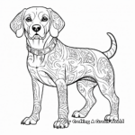 Detailed Adult Beagle Coloring Pages 3