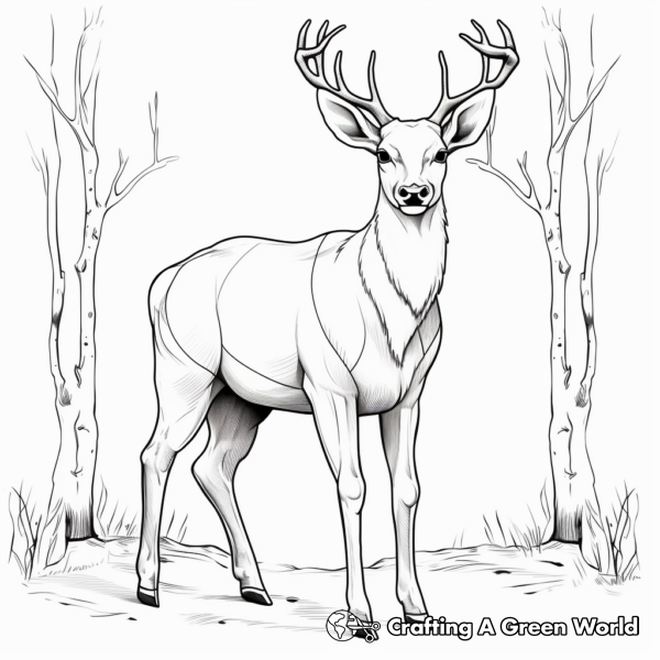 Elk Coloring Pages - Free &amp; Printable!