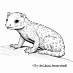 Detailed Adult Leopard Gecko Coloring Pages 1