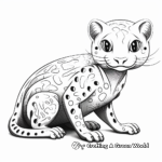Detailed Adult Leopard Gecko Coloring Pages 3