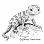 Detailed Adult Leopard Gecko Coloring Pages 4