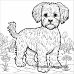 Detailed Adult Yorkie Coloring Pages 2