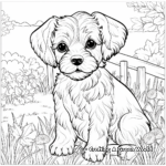 Detailed Adult Yorkie Coloring Pages 4