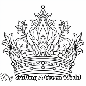 Crown Coloring Pages - Free &amp; Printable!