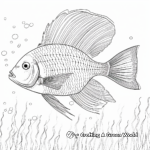 Detailed Angelfish Adult Coloring Pages 2