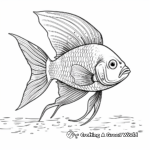 Detailed Angelfish Adult Coloring Pages 4