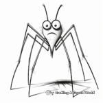 Detailed Arachnid Coloring Pages: Daddy Long Legs Edition 2