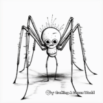 Detailed Arachnid Coloring Pages: Daddy Long Legs Edition 3