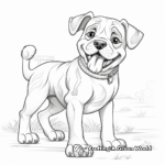 Detailed Artistic Georgia Bulldog Coloring Pages for Adults 4
