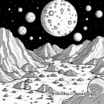 Detailed Asteroid Belt Coloring Pages for Adults 1