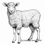 Detailed Barbary Sheep Coloring Pages 3