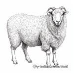 Detailed Barbary Sheep Coloring Pages 4